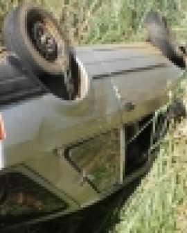 Imagem de Capotamento e morte na zona rural
