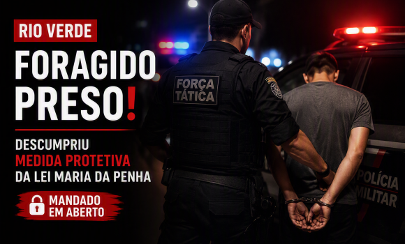 Imagem de Força Tática captura foragido por descumprir medida protetiva em Rio Verde