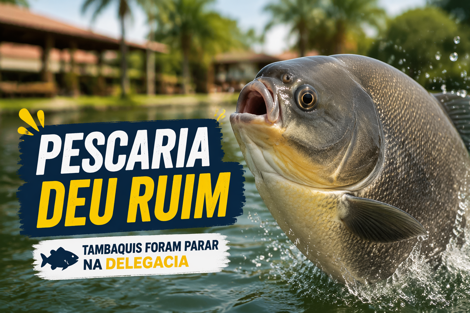 Imagem de “Pescaria proibida”: adolescentes são apreendidos após furtarem tambaquis em clube no Setor Pauzanes