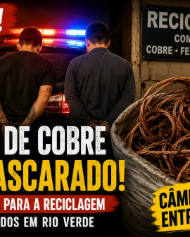 Imagem de Furto de fios de cobre em lava a jato termina com dois conduzidos na Morada do Sol, em Rio Verde