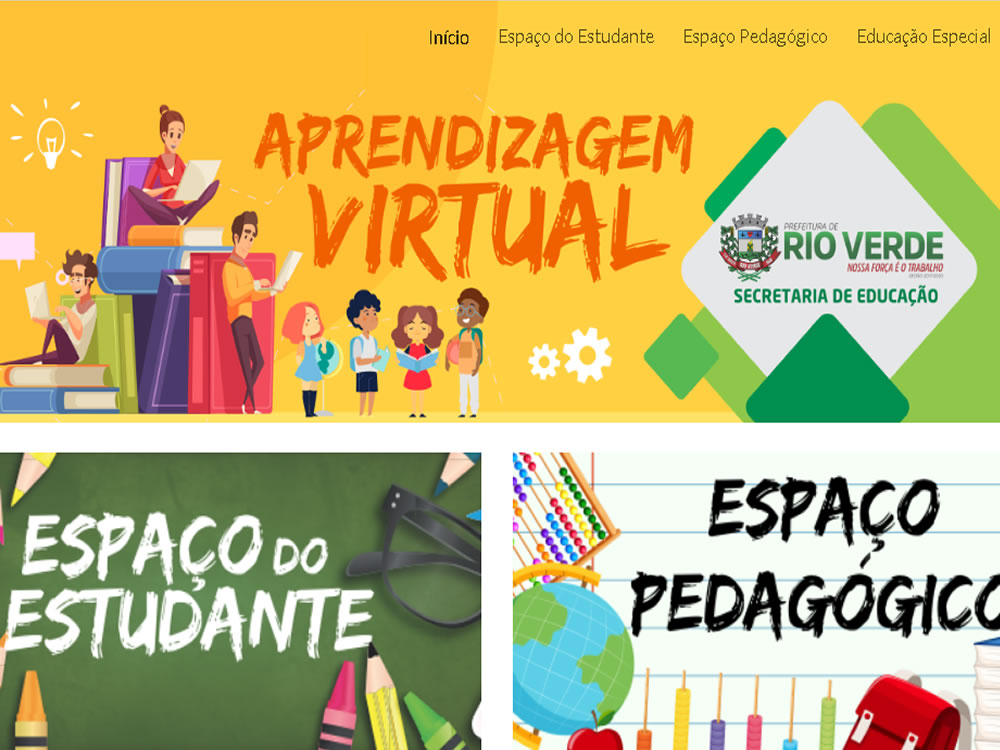 Imagem de Prefeitura de Rio Verde lança site para complementar aulas online