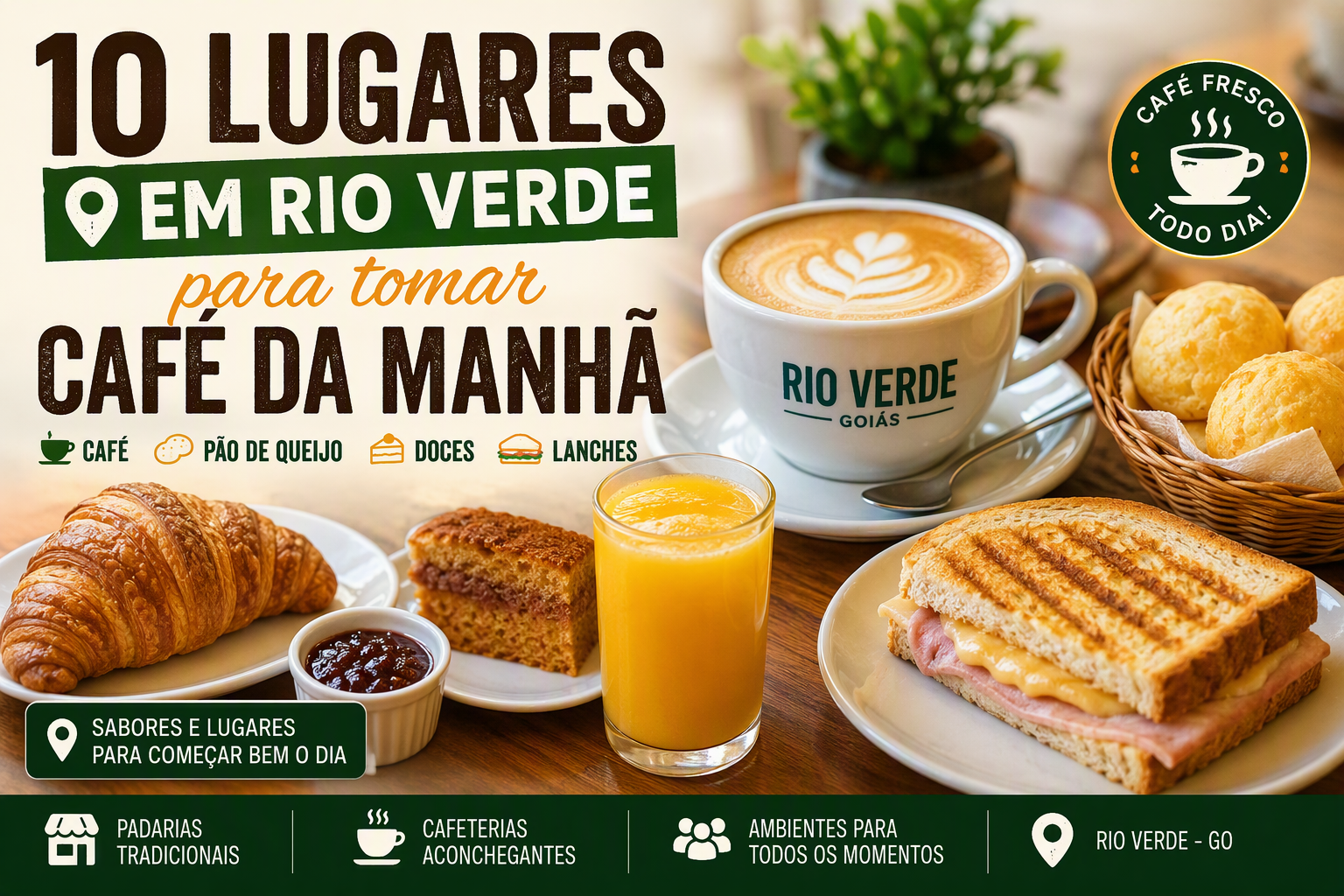 Imagem de 10 lugares em Rio Verde para tomar um café da manhã caprichado