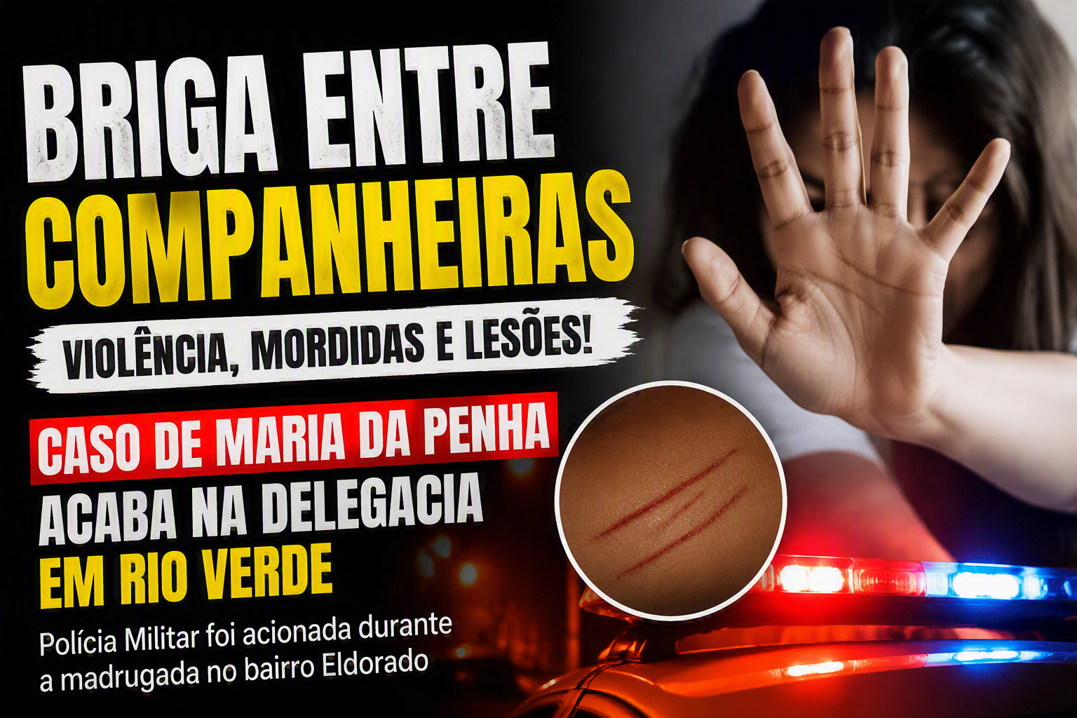 Imagem de Confusão termina na delegacia após caso de violência doméstica no bairro Eldorado, em Rio Verde