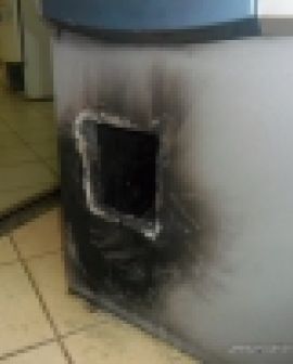 Imagem de Caixa eletrônico arrombado no Posto VIP