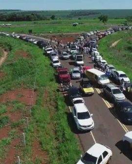 Imagem de População de Santa Helena protesta contra plataforma multimodal em Rio Verde