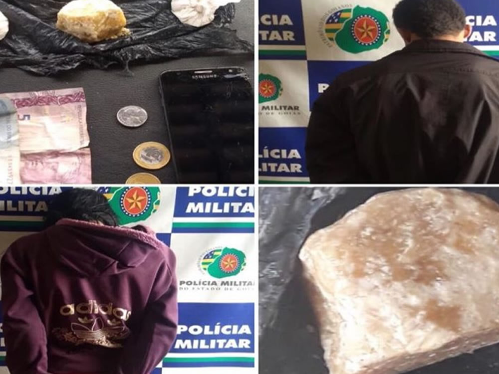 Imagem de Casal preso por tráfico em Rio Verde