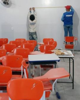 Imagem de Escolas municipais recebem uma série de reformas e adequações