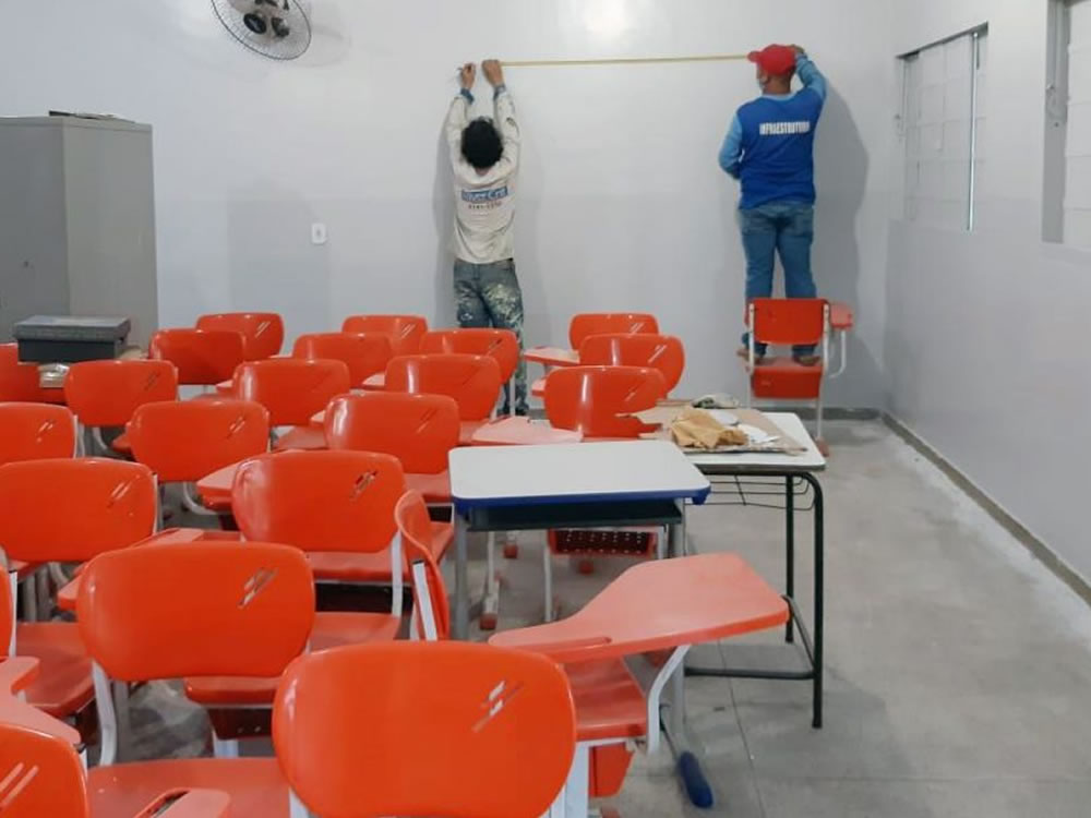 Imagem de Escolas municipais recebem uma série de reformas e adequações