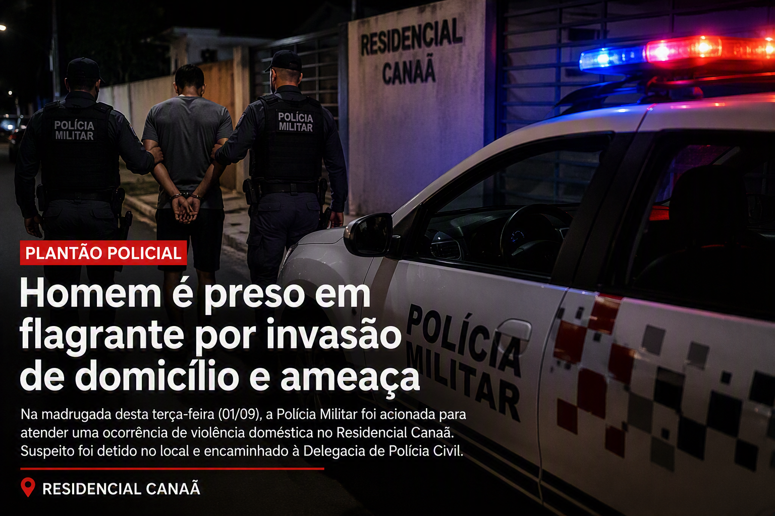 Imagem de Homem é preso em flagrante após invadir casa e deitar nu na cama da ex-companheira
