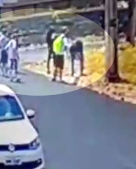 Imagem de Oito estudantes são flagrados colocando fogo em lote baldio de Rio Verde. Veja vídeo