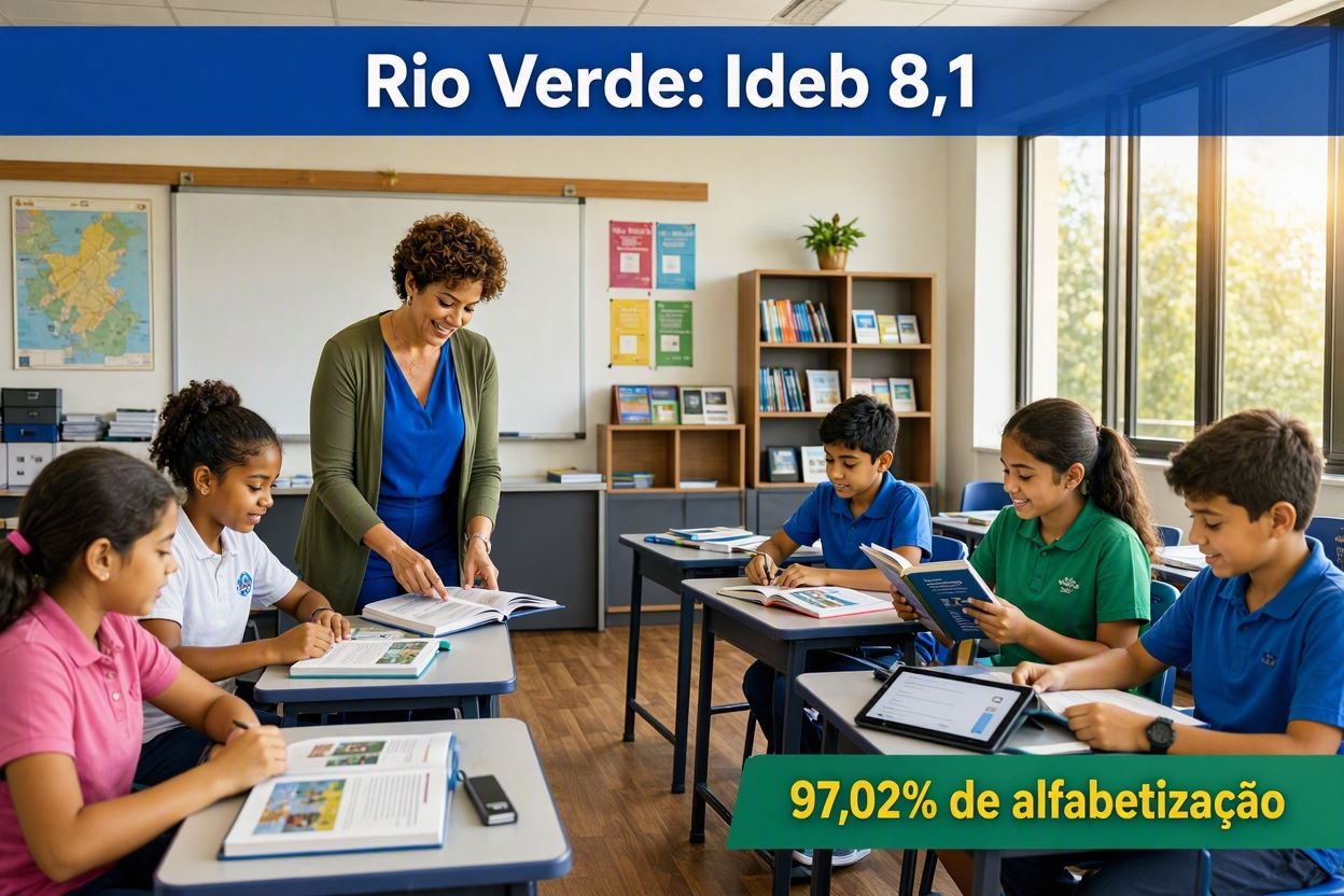Imagem de Rio Verde avança na educação, mas resultados divulgados pela Prefeitura exigem leitura mais cuidadosa
